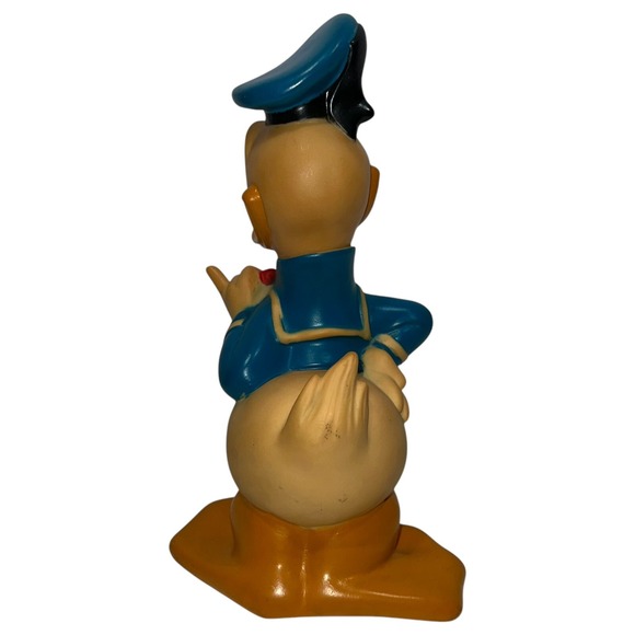 Vintage Walt Disney Donald Duck Coin Bank Piggy Bank Illco Rubber 12"‎ W/Stopper - Picture 4 of 7